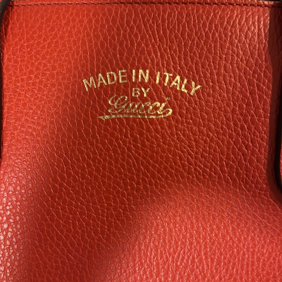 Gucci Swing Tote - Red Leather - Picture 3 of 13